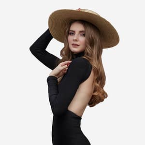 Eterna long dress black